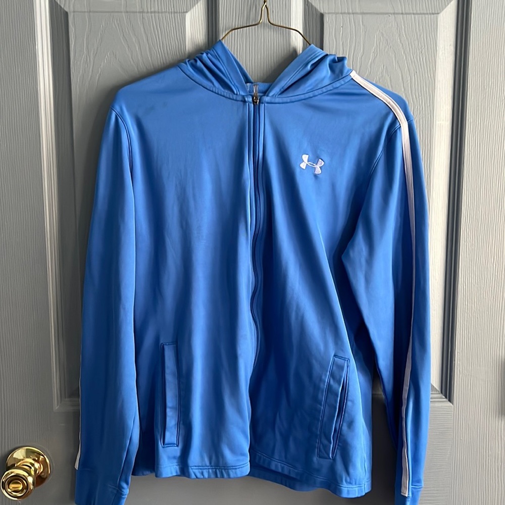 under armor, medium, blue and white